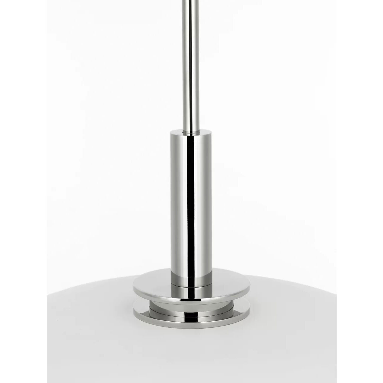 Amber Lewis Cyrus LED 15.5 inch Polished Nickel and Matte White Pendant Ceiling Light