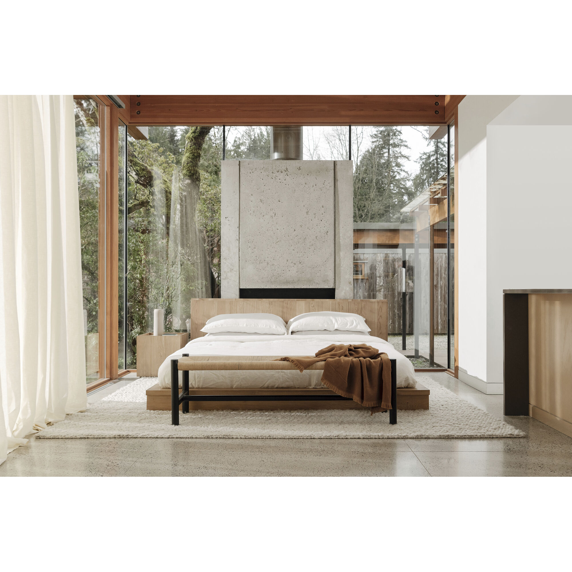 Plank Natural Bed, King