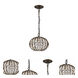 Olivia 1 Light 10.25 inch Oil Rubbed Bronze Pendant Ceiling Light