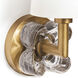 Bella Wall Sconce Wall Light in Natural Brass