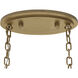 Nova Mara 5 Light 48 inch Painted Legacy Brass Linear Chandelier Ceiling Light
