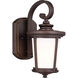 Eddington 1 Light 11.88 inch Antique Bronze Outdoor Wall Lantern, Small