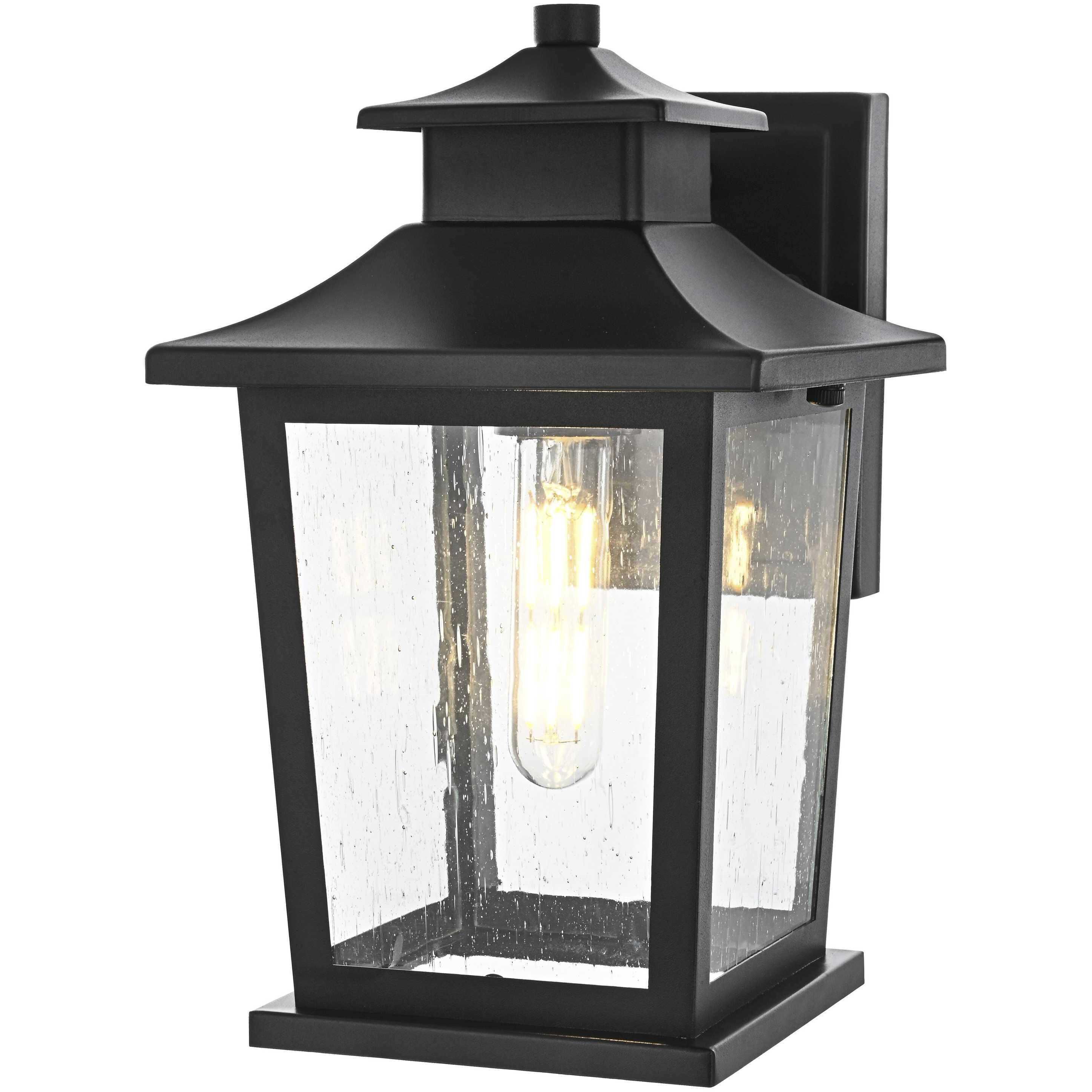 Redner 1 Light 11.5 inch Black Outdoor Wall Sconce