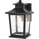 Redner 1 Light 11.5 inch Black Outdoor Wall Sconce