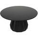 Brosche 60 X 60 inch Hand Rubbed Black Dining Table