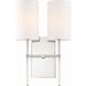 Veronica Bath Wall Light in Polished Nickel