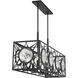 Balfour Linear Chandelier Ceiling Light in Matte Black