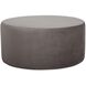 Bella 18 inch Pewter Gray Ottoman