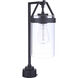 Franklin 1 Light 17 inch Midnight Outdoor Post Mount