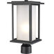 Shaakar 1 Light 16 inch Black Outdoor Post Lantern Head