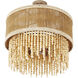 Naturale 5 Light 22 inch Jute Semi Flush Mount Ceiling Light