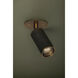 Caleb 1 Light 4.75 inch Patina Brass/Bronze Flush Mount Ceiling Light