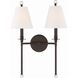 Riverdale Bath Wall Light in Dark Bronze