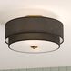 Burnaby LED 20.5 inch Matte Brass Semi-Flush Mount Ceiling Light