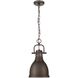 Yep Duncan Pendant Ceiling Light in Rubbed Bronze, Small