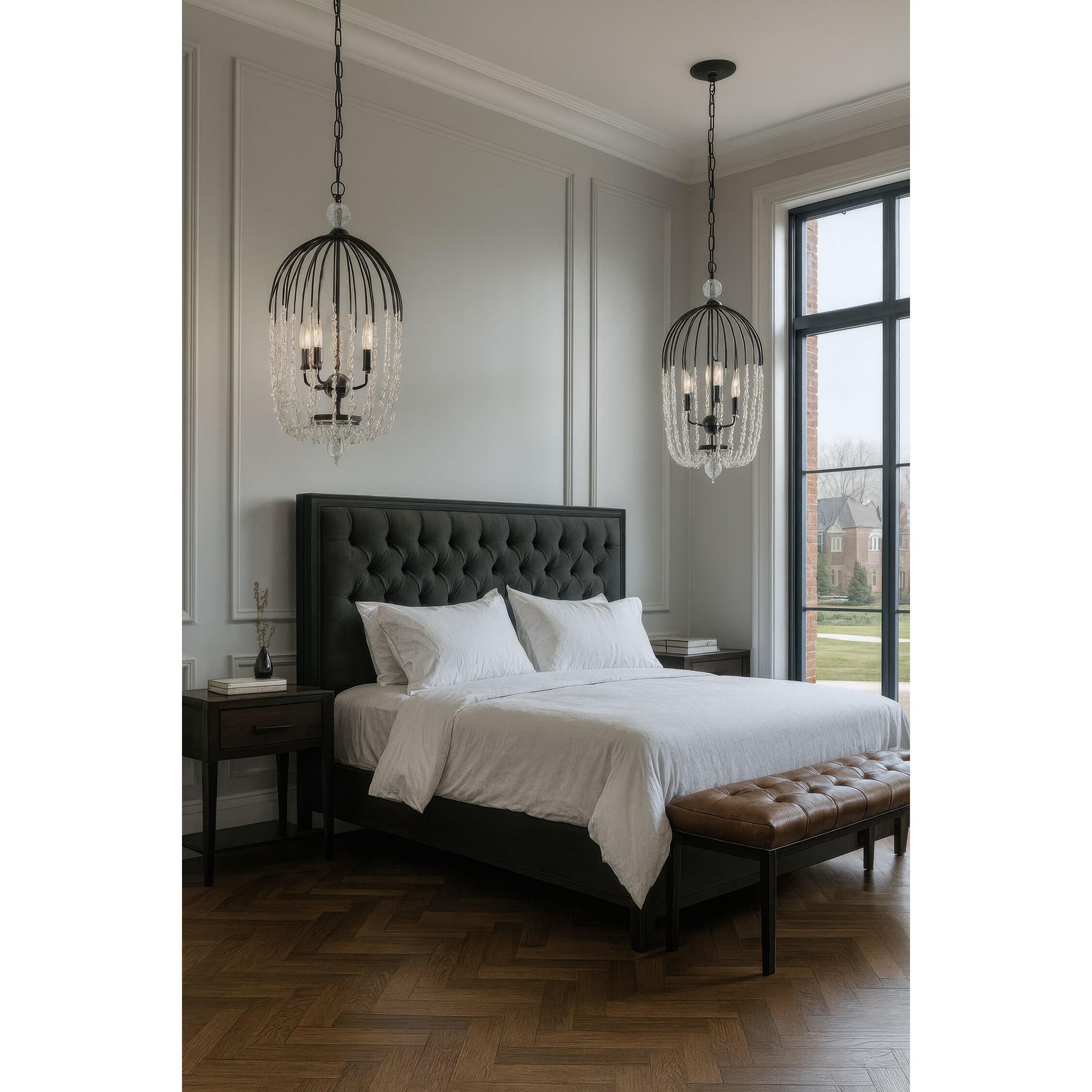 Voliere 3 Light 14.5 inch Matte Black Pendant Ceiling Light