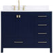 Irene 42 X 22 X 34 inch Blue Vanity Sink Set