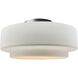 Radiance Collection - Tier 1 Light 12 inch Bisque Semi-Flush Ceiling Light, Form+Finish+Function