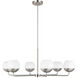 Alvin 6 Light 38.25 inch Brushed Nickel Chandelier Ceiling Light