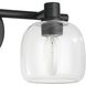 Valentina 2 Light 15 inch Matte Black Vanity Light Wall Light