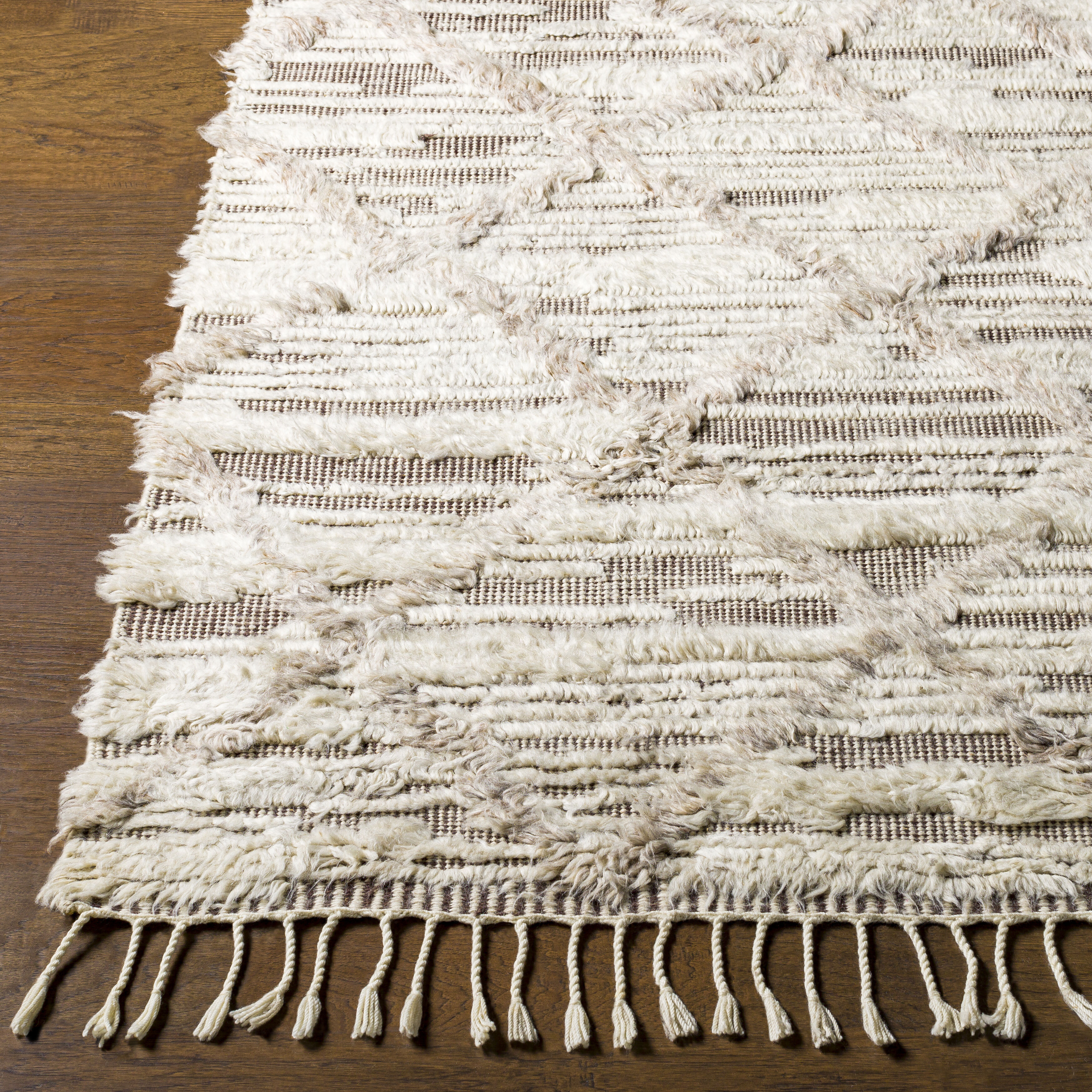 Sahara 120 X 96 inch Light Beige Rug in 8 x 10, Rectangle