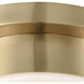 Riley 1 Light 10 inch Satin Brass Flush Mount Ceiling Light