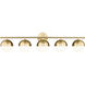 Realm Sphere 5 Light 40 inch Modern Gold Bath Vanity Wall Light