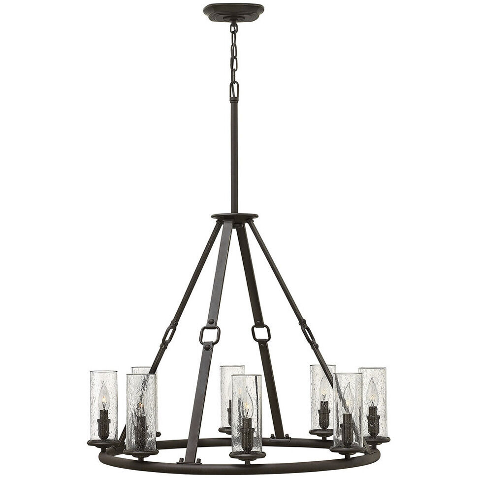 Dakota 8 Light 31.5 inch Oil Rubbed Bronze Indoor Chandelier Ceiling Light