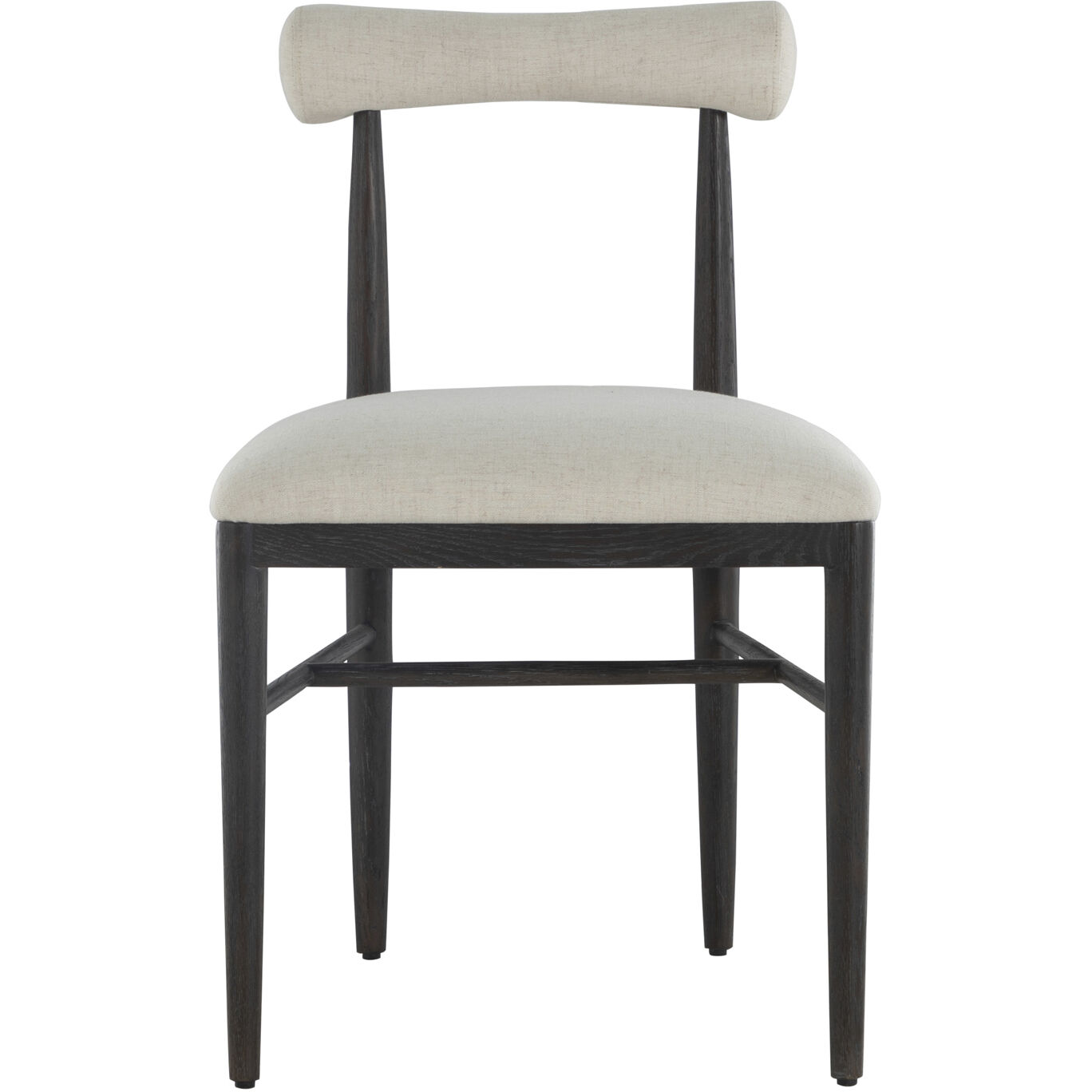 Vira Black / Cerused Forest Black / Linen / Matte Gold Brass Occasional Chair