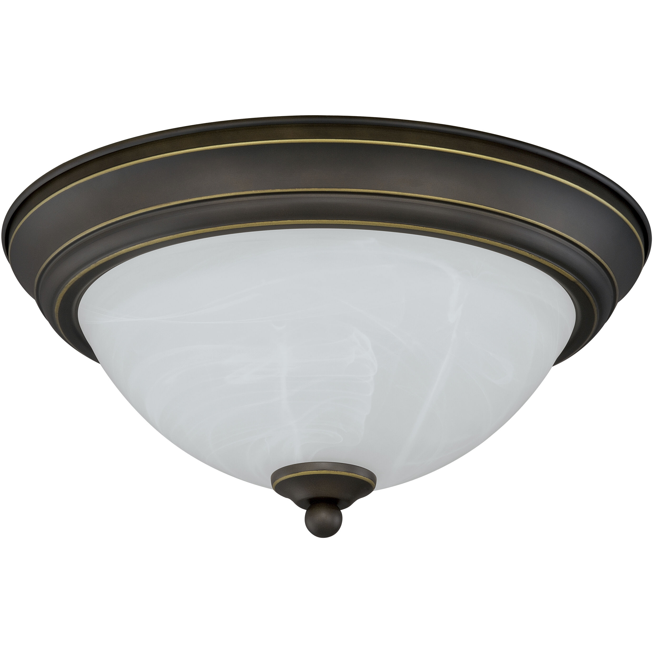 Stevens LED 13 inch Vintage Bronze Flush Mount Ceiling Light
