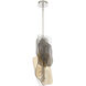 Grotto LED 8.5 inch Polished Nickel Pendant Ceiling Light