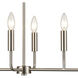 Park Slope 6 Light 31 inch Brushed Nickel Chandelier Ceiling Light