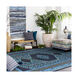 Zahra 102 X 66 inch Navy/Dark Blue/Dark Brown/Teal/Charcoal Rugs, Wool