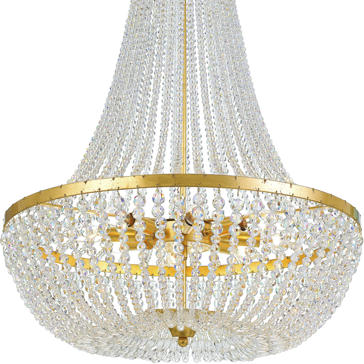 Rylee 8 Light 24.75 inch Antique Gold Chandelier Ceiling Light
