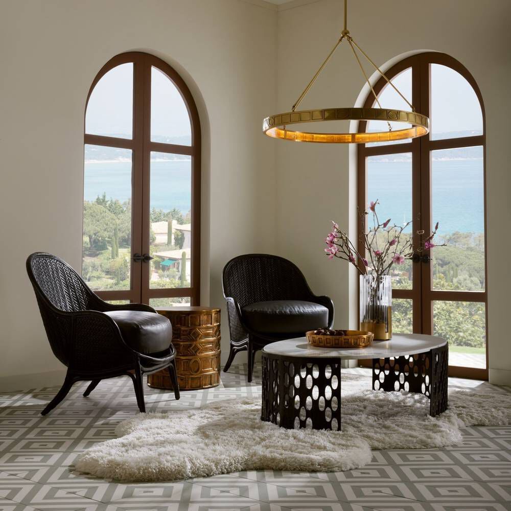 Bonnie 35.5 inch Noir Lounge Chair