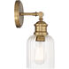 Vintage 1 Light 5 inch Natural Brass Wall Sconce Wall Light
