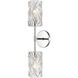 Forma de Crystal 2 Light 5 inch Polished Chrome Sconce Wall Light