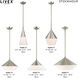 Stockholm 1 Light 7 inch Brushed Nickel Mini Pendant Ceiling Light