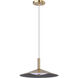 Corrine LED 14 inch Burnished Brass Pendant Ceiling Light