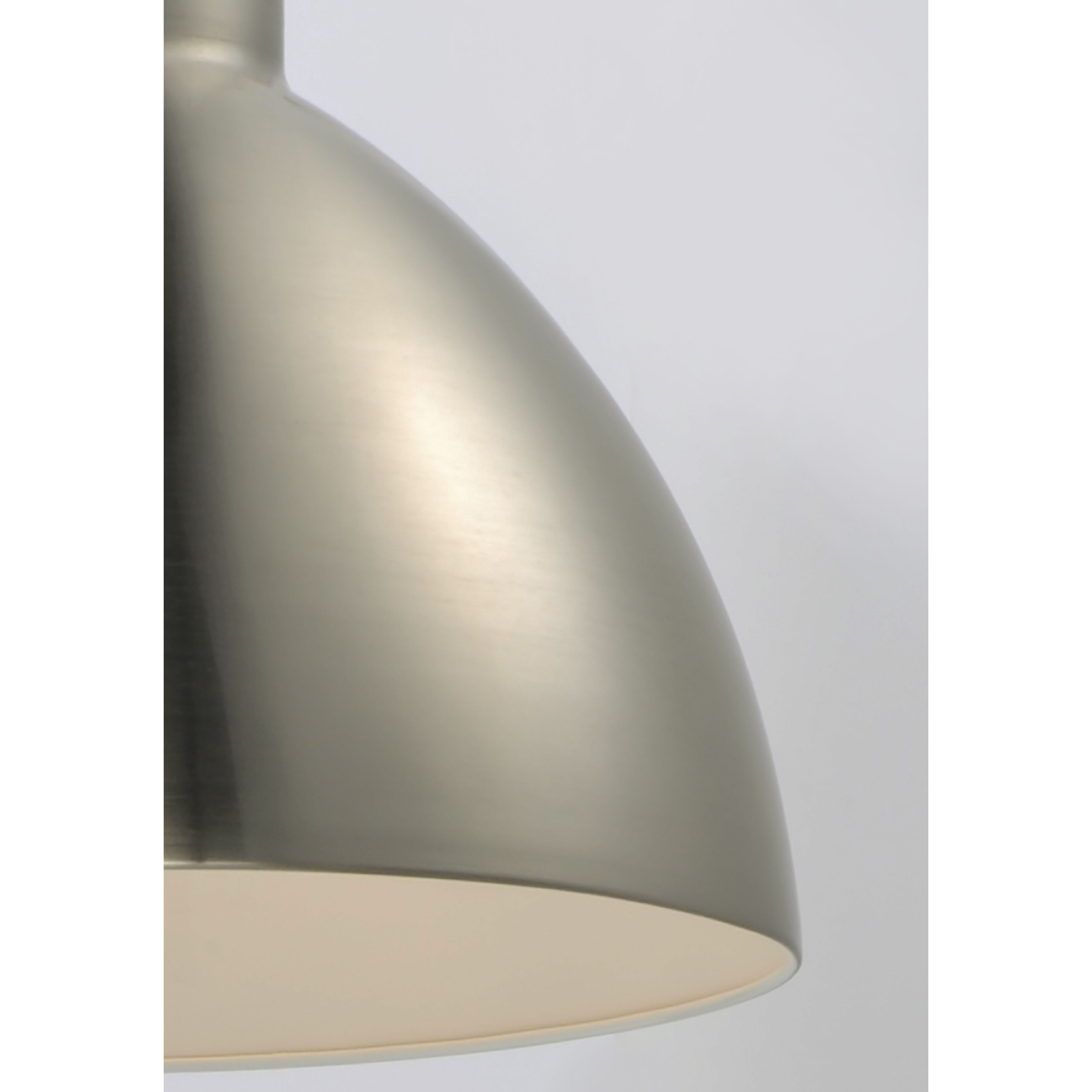 Cora 1 Light 13.75 inch Satin Nickel Single Pendant Ceiling Light