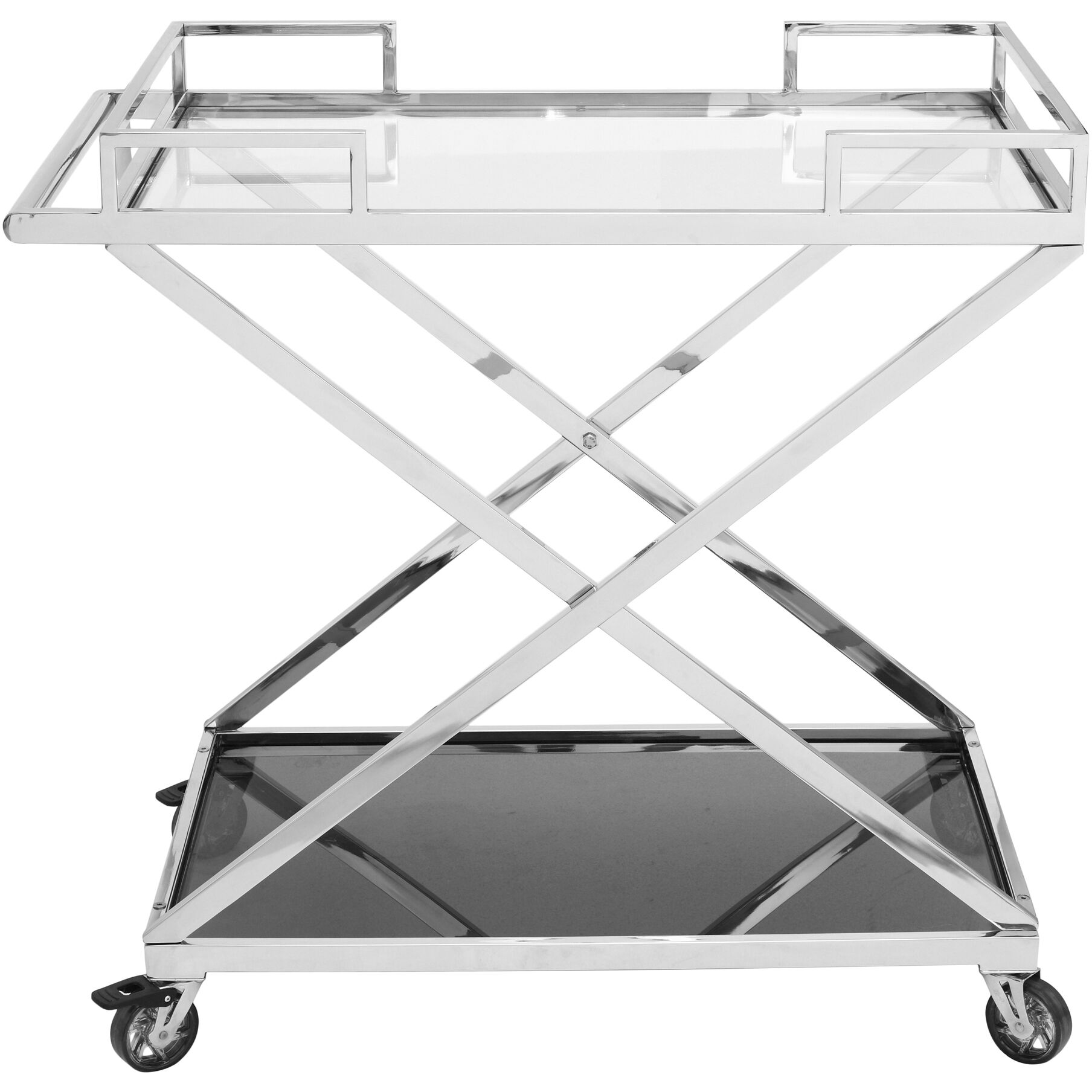 Moetini Silver Cart, Bar Cart