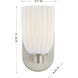 Baldwin 1 Light 4.5 inch Satin Nickel Wall Sconce Wall Light, Essentials