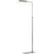 Karima 44.5 inch 40.00 watt Plated  Satin Nickel Floor Lamp Portable Light