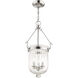 Coventry 3 Light 12 inch Polished Nickel Pendant Ceiling Light