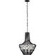 Elsa 3 Light 16 inch Black Pendant Ceiling Light