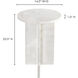 Grace 20 X 14 inch White Accent Table