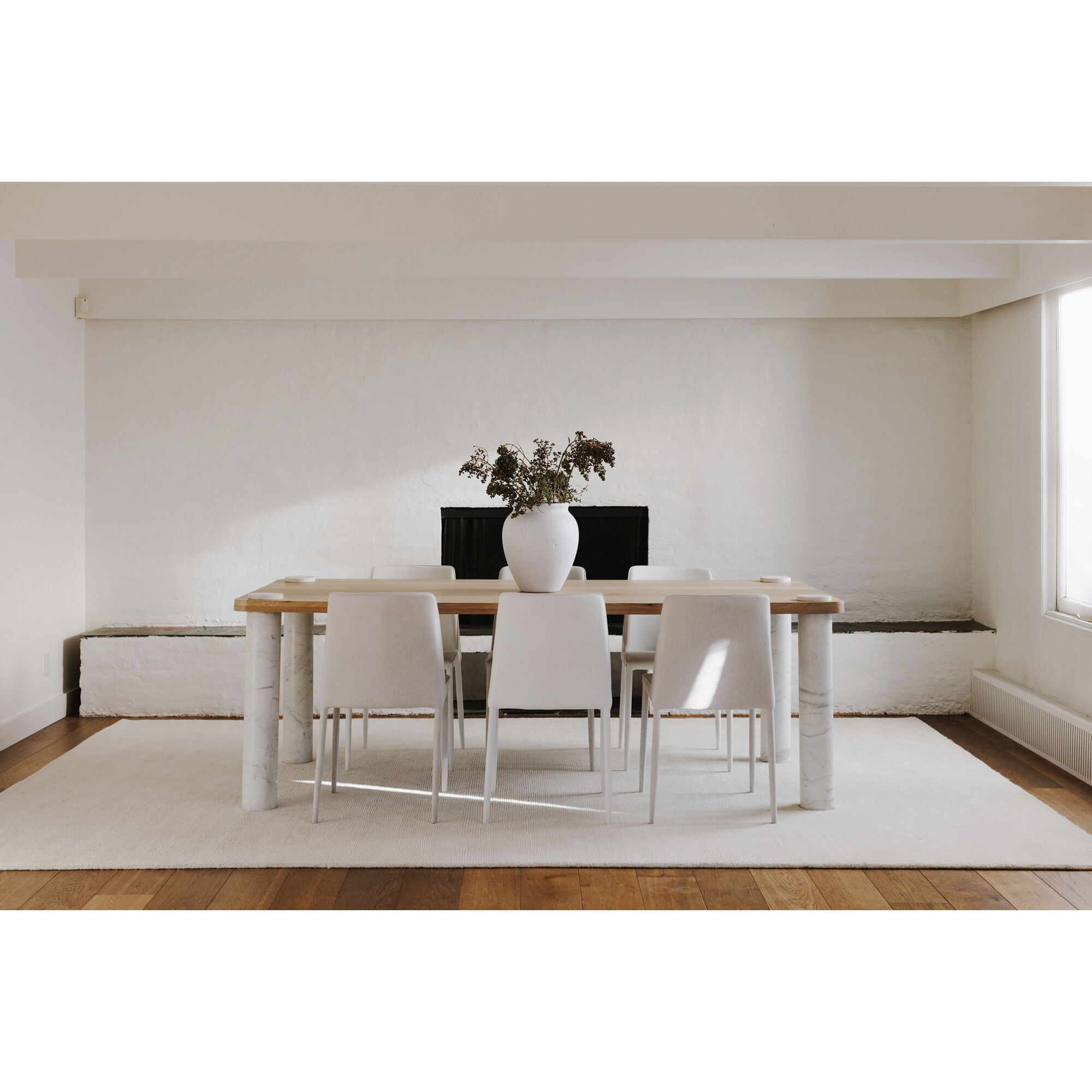 Century 88 X 42 inch White Dining Table