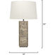 Canyon 30 inch 150 watt Sand Grey Table Lamp Portable Light, Inline