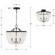 Rylee 4 Light 16.5 inch Matte Black Chandelier Ceiling Light