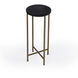 Nigella Granite Cross Legs Side Table in Multi-Color